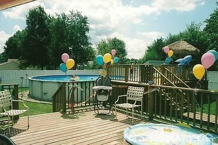 Backyard w/ double decks, Pool & Jacuzzi
						:
						Jacuzzi in main deck , 30 ft swimming pool, vinyl fencing, still plenty of yard