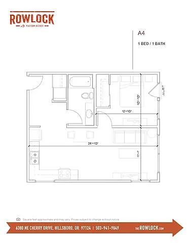Floor plan 1X1 A4
