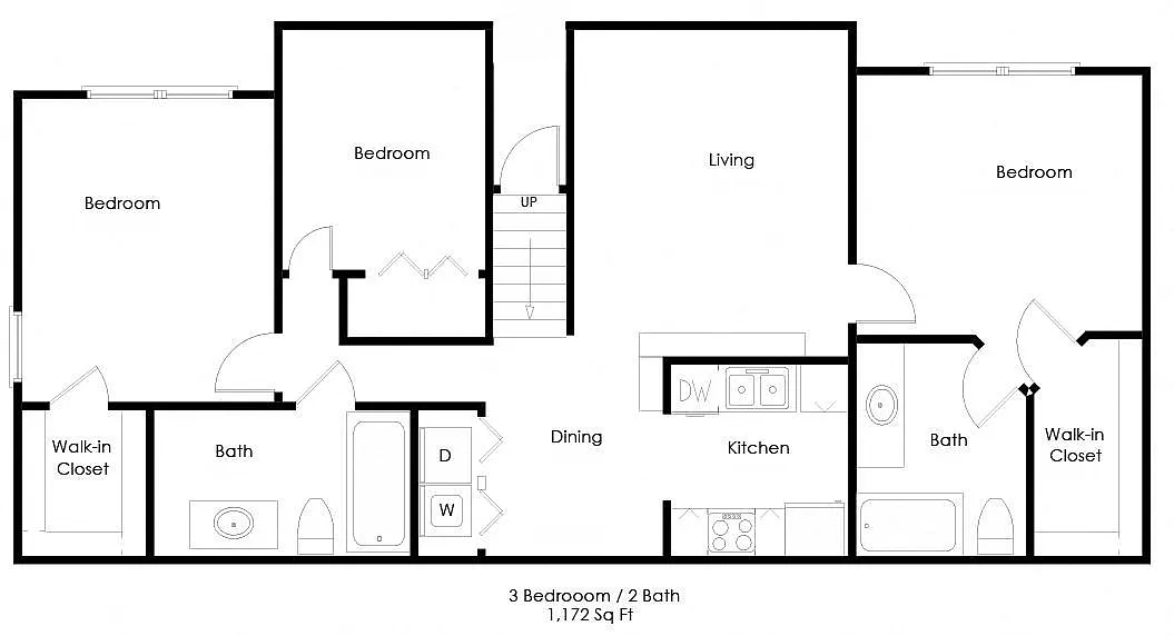 Floor plan Three Bedroom