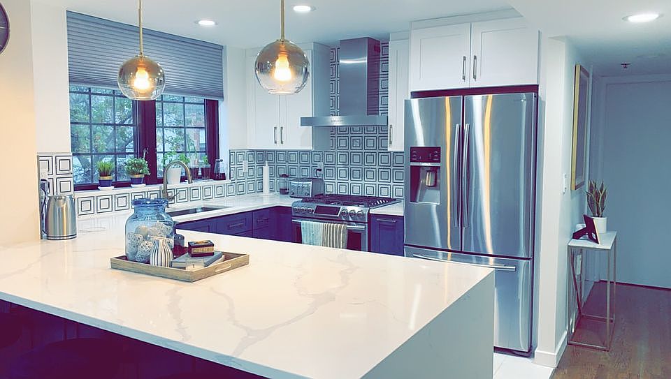Open plan kitchen. 