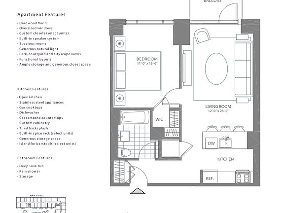 2nd image of 101 Bedford Ave APT A601