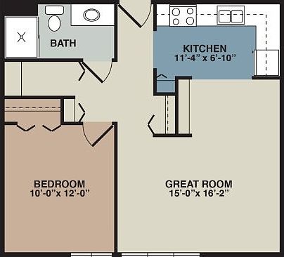 1 bedroom apartment