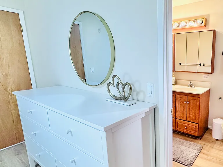 master drawer and entrance to master bath