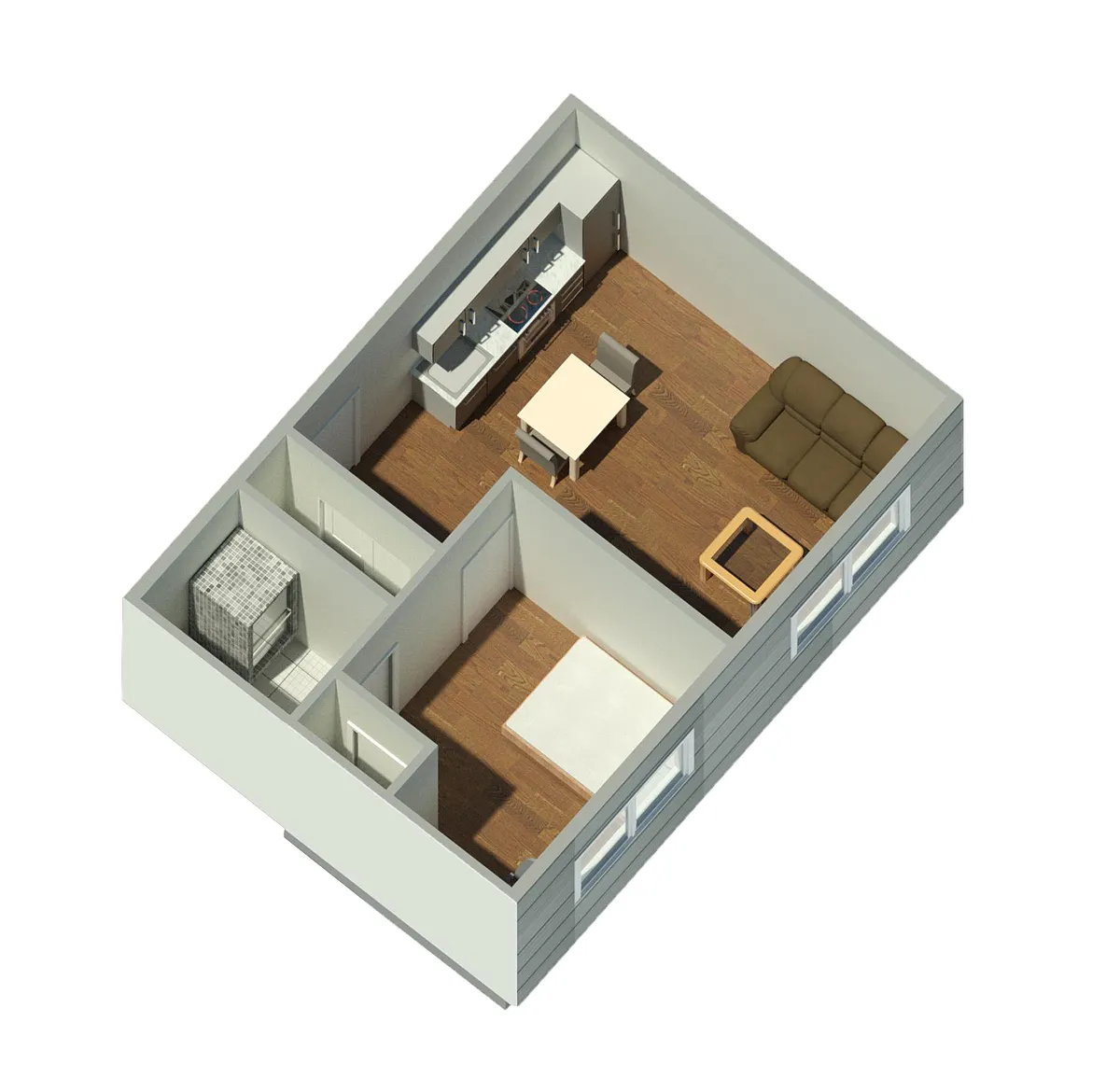 Floor plan 1 BEDROOM