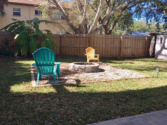Fenced in Yard W/Fire Pit