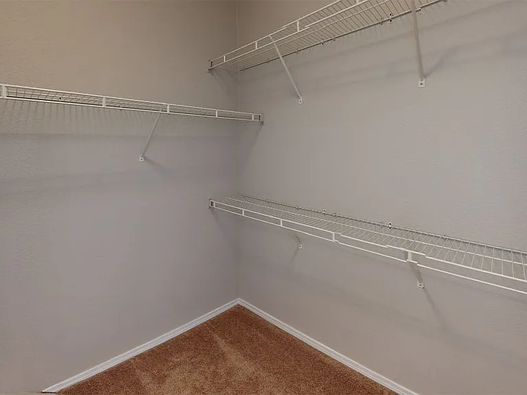 Spacious walk-in closets available