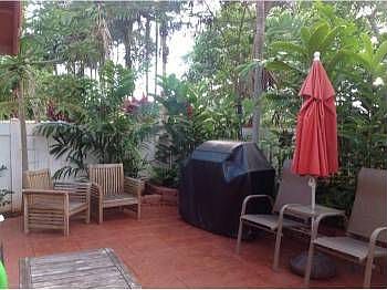 Stamped concrete patio