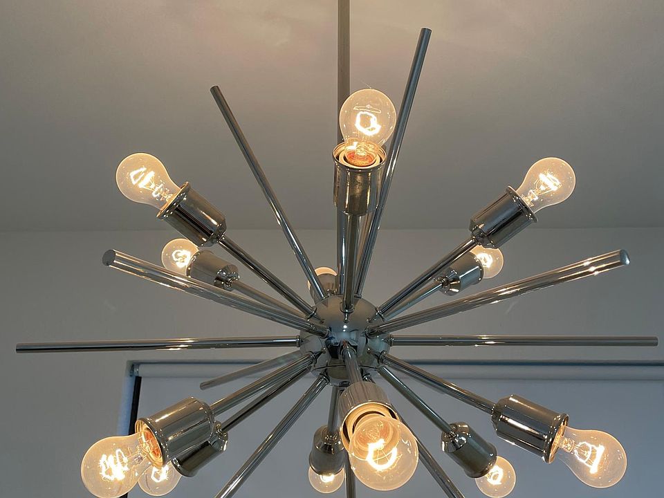 Dining room light fixture.