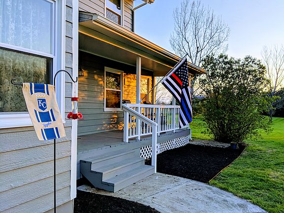 Sunset on the front porch