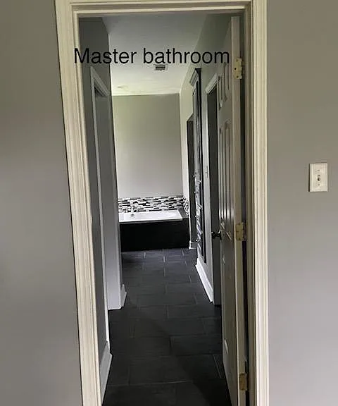 master bath from the master bedroom