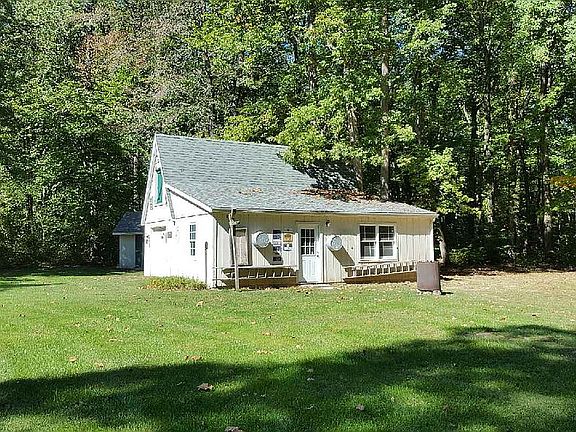 Barn with attic and garage door