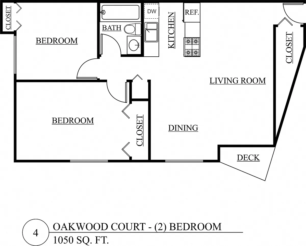 Floor plan Two Bedroom B