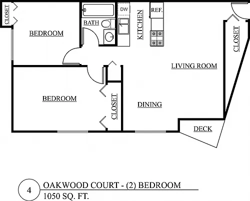 Floor plan Two Bedroom B