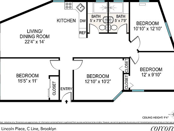 2nd image of 572 Lincoln Pl APT 4C