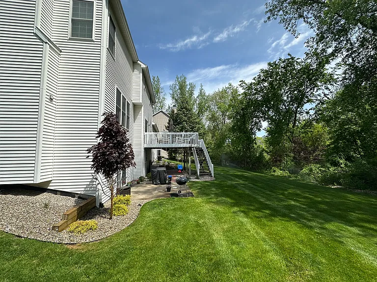 View of backyard and deck / patio