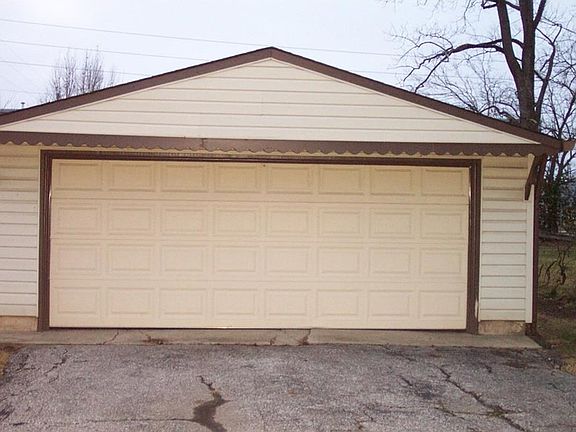 Over sized two car detached garage! Room for a workshop!