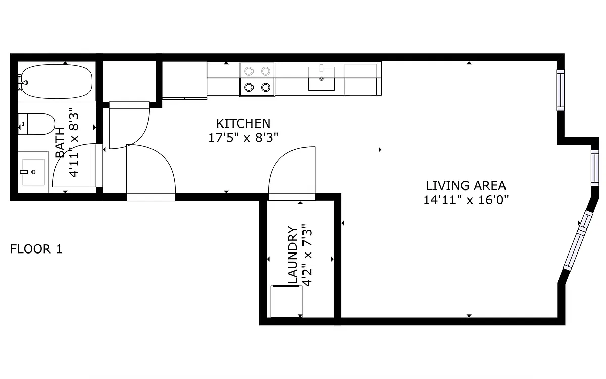 Floor plan Studio