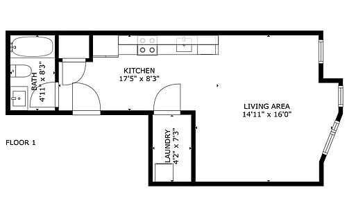 Floor plan Studio