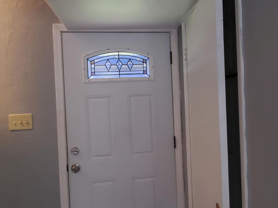 Front door & entry closet