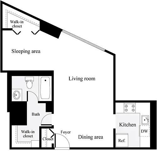 Floor plan Studio J