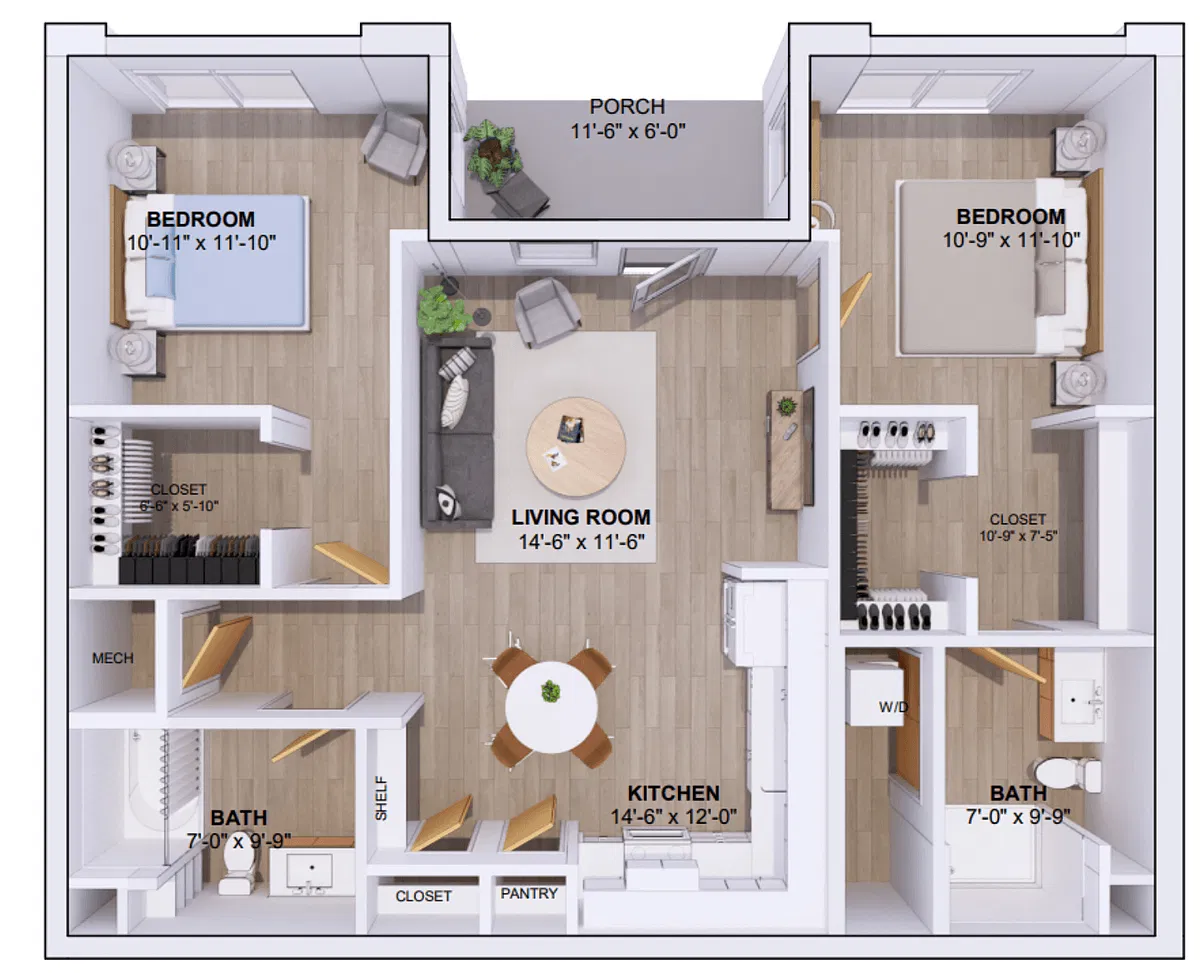 Floor plan 6A-2B