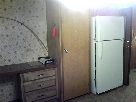 pantry and fridge w/freezer