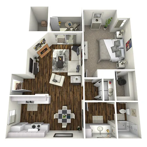 Floor plan 1 Bed 1 Bath