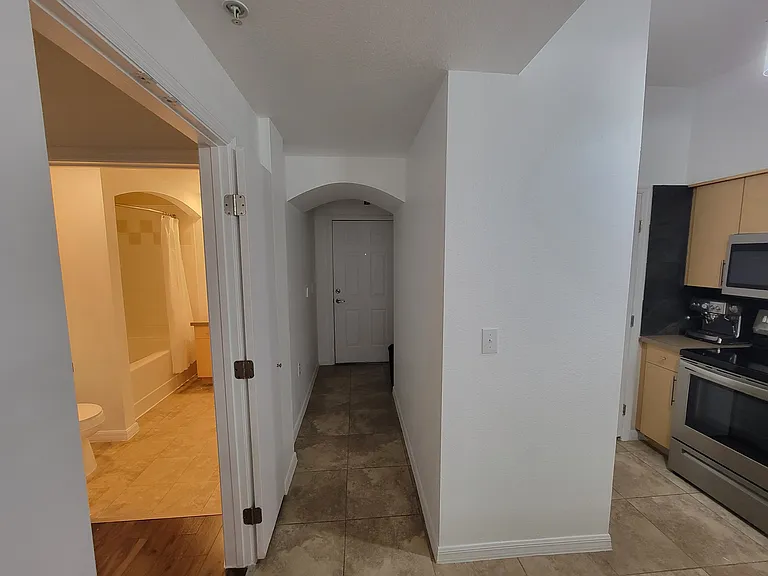 Entryway leading to bathroom
