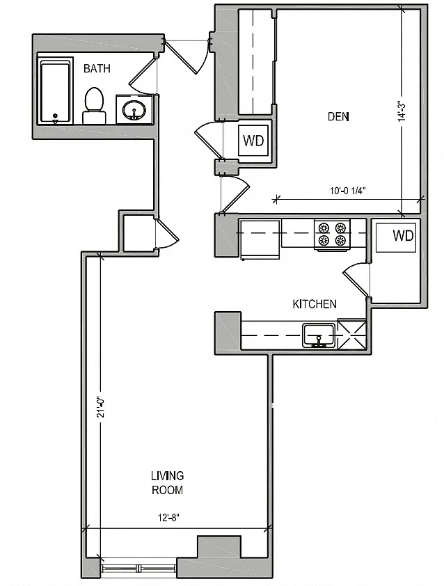 Floor plan HC Studio/Den