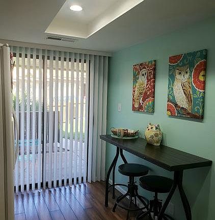 Kitchen with access to front porch and front yard