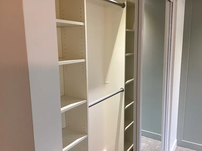 Bedroom California style closet