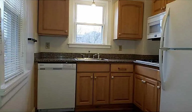 Kitchen with granite countertops