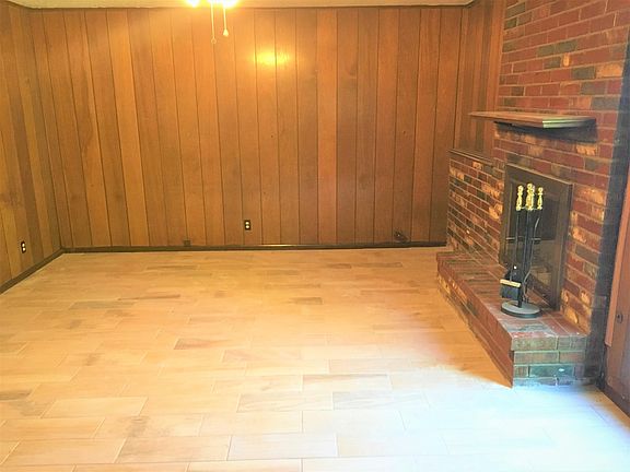 living room with fireplace