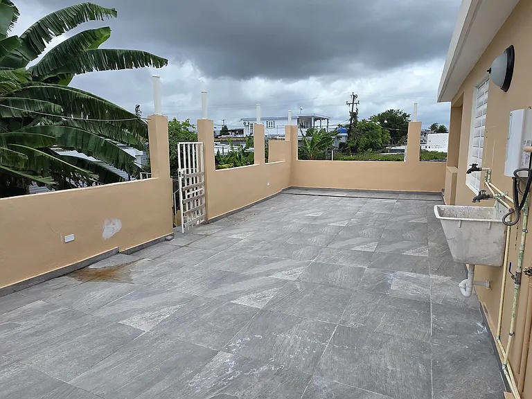 Another angle of the back patio from the laundry area.