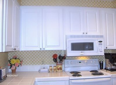 New cabinets & microwave