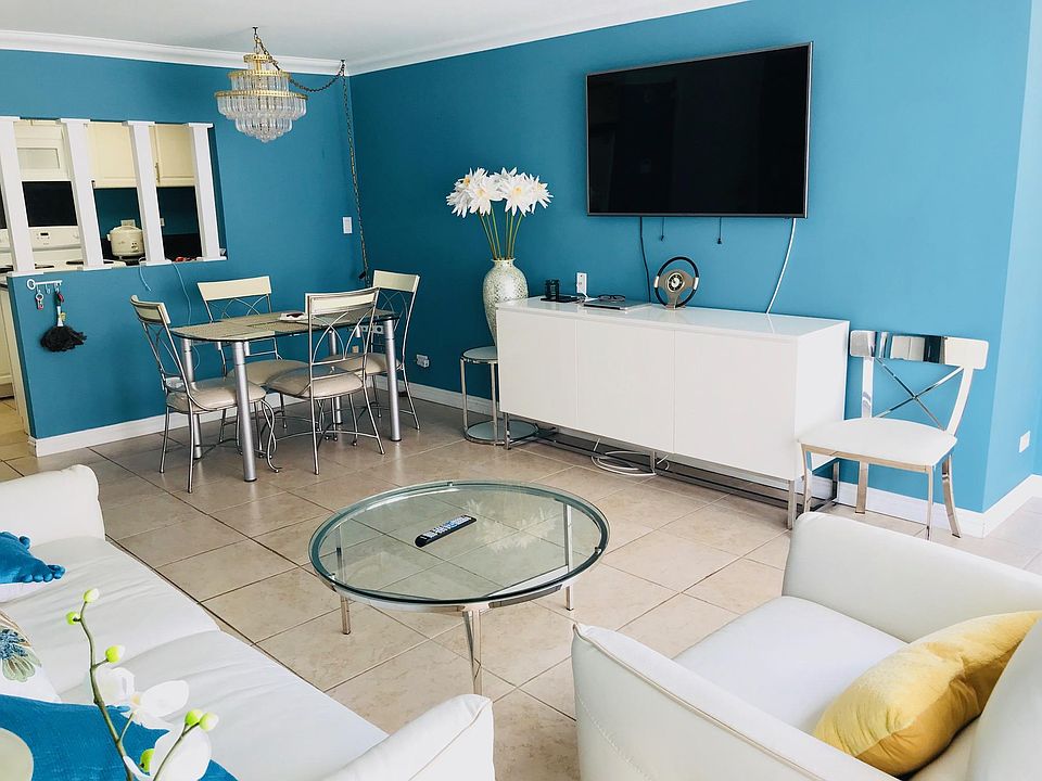 Living room and dining area