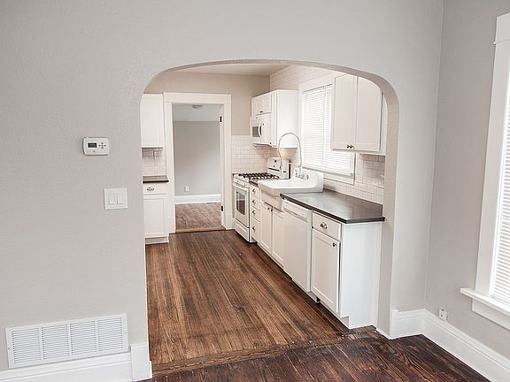 Kitchen and back bedroom