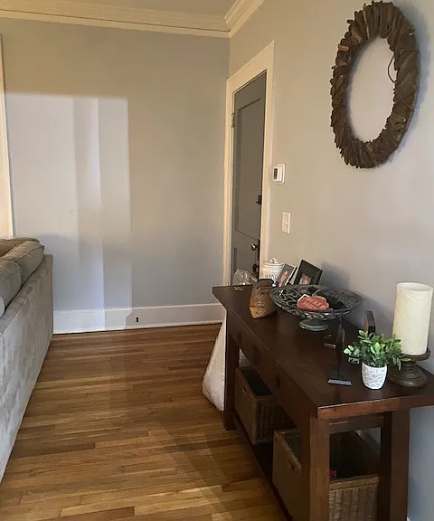 Front door to outside common foyer. Walk in front door to upstairs unit with foyer.
