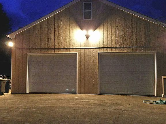 Garage well lit just redone!