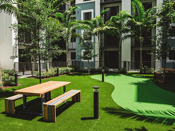 Relax in our courtyard complete with a putting green.