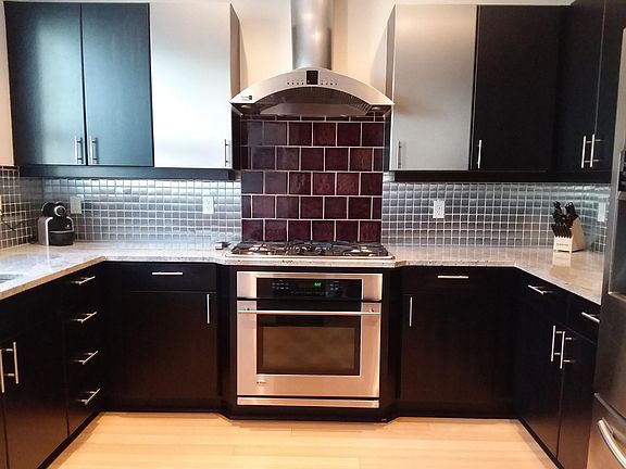 Gourmet kitchen with stainless steel appliances