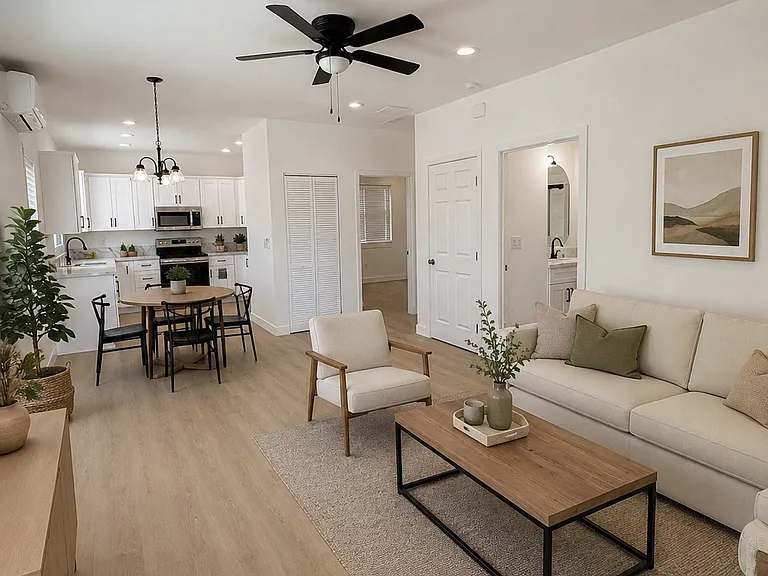 AI-generated image shown for furniture placement and layout purposes only.