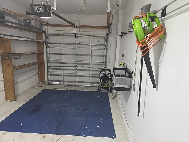 Garage - with shelves and wall tool organizers