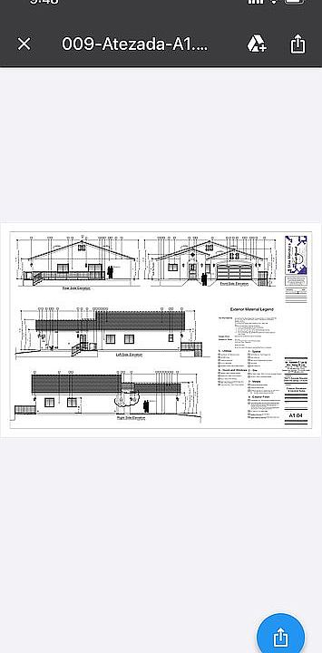 Architectural plans complete