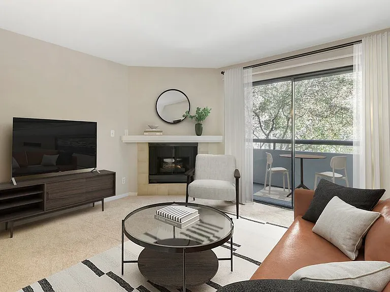 Renovated Package I living room with carpet