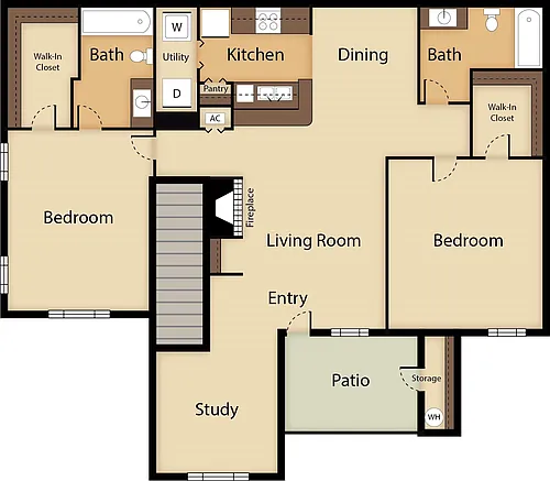 Floor plan 2/2 Upstairs