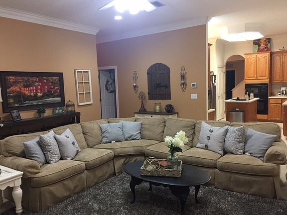 Family room looking toward kitchen