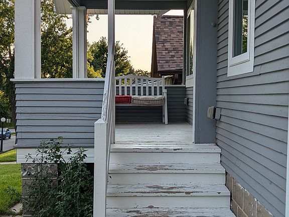 Steps leading to front porch. These are on the east side of the house.