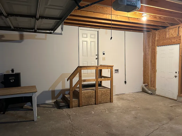 Spacious attached 2 car garage