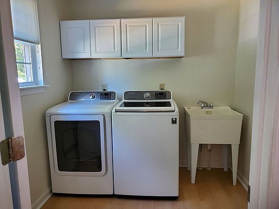 Laundry room off garage